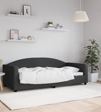Tagesbett Schwarz 90x190 cm Stoff