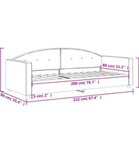 Tagesbett Dunkelgrün 80x200 cm Samt