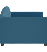 Tagesbett Blau 90x200 cm Samt