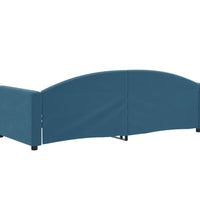 Tagesbett Blau 90x200 cm Samt