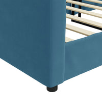Tagesbett Blau 90x200 cm Samt
