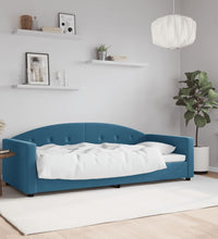 Tagesbett Blau 90x200 cm Samt