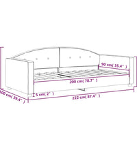 Tagesbett Dunkelgrün 90x200 cm Samt