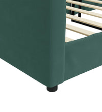 Tagesbett Dunkelgrün 100x200 cm Samt