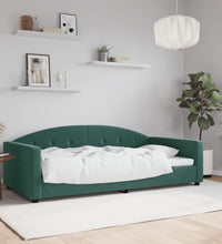 Tagesbett Dunkelgrün 100x200 cm Samt