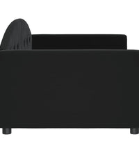 Tagesbett Schwarz 90x190 cm Samt