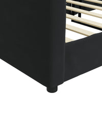 Tagesbett Schwarz 90x190 cm Samt