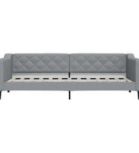 Tagesbett Hellgrau 80x200 cm Stoff