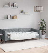 Tagesbett Hellgrau 80x200 cm Stoff