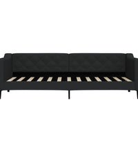 Tagesbett Schwarz 80x200 cm Stoff