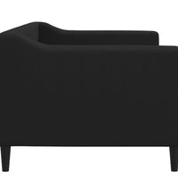 Tagesbett Schwarz 80x200 cm Stoff