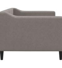 Tagesbett Taupe 80x200 cm Stoff