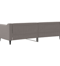 Tagesbett Taupe 80x200 cm Stoff