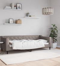 Tagesbett Taupe 80x200 cm Stoff