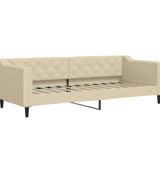 Tagesbett Creme 80x200 cm Stoff