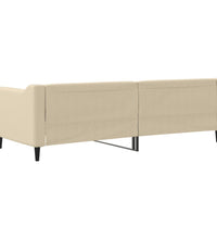 Tagesbett Creme 80x200 cm Stoff