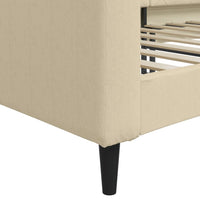 Tagesbett Creme 80x200 cm Stoff