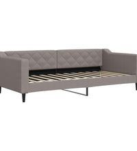 Tagesbett Taupe 90x200 cm Stoff