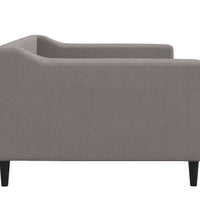 Tagesbett Taupe 90x200 cm Stoff