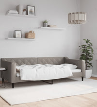 Tagesbett Taupe 90x200 cm Stoff