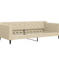 Tagesbett Creme 90x200 cm Stoff