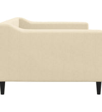 Tagesbett Creme 90x200 cm Stoff