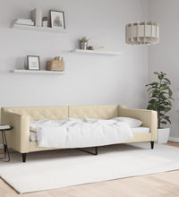 Tagesbett Creme 90x200 cm Stoff