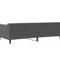 Tagesbett Dunkelgrau 100x200 cm Stoff