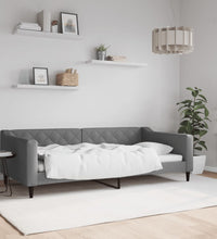 Tagesbett Dunkelgrau 100x200 cm Stoff