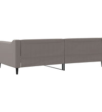 Tagesbett Taupe 100x200 cm Stoff