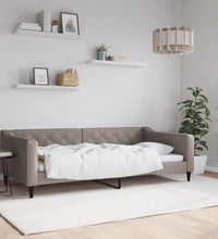 Tagesbett Taupe 100x200 cm Stoff