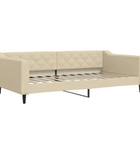 Tagesbett Creme 100x200 cm Stoff