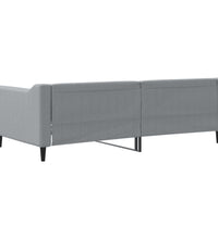 Tagesbett Hellgrau 90x190 cm Stoff