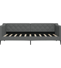 Tagesbett Dunkelgrau 90x190 cm Stoff