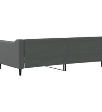 Tagesbett Dunkelgrau 90x190 cm Stoff