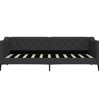 Tagesbett Schwarz 90x190 cm Stoff