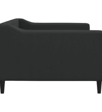 Tagesbett Schwarz 90x190 cm Stoff