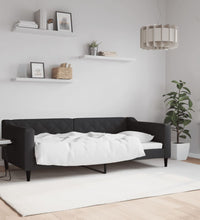 Tagesbett Schwarz 90x190 cm Stoff