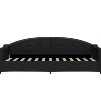 Tagesbett Schwarz 80x200 cm Stoff