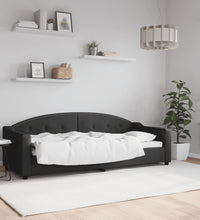 Tagesbett Schwarz 80x200 cm Stoff