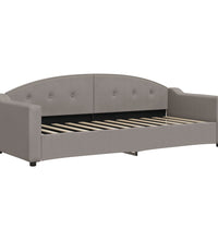 Tagesbett Taupe 80x200 cm Stoff
