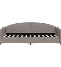 Tagesbett Taupe 80x200 cm Stoff