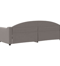 Tagesbett Taupe 80x200 cm Stoff