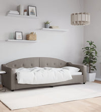 Tagesbett Taupe 80x200 cm Stoff