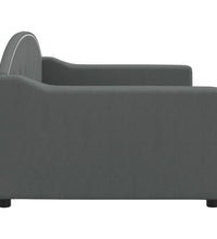 Tagesbett Dunkelgrau 90x200 cm Stoff