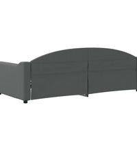 Tagesbett Dunkelgrau 90x200 cm Stoff