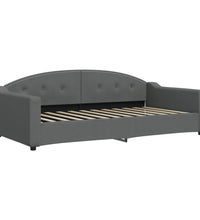 Tagesbett Dunkelgrau 100x200 cm Stoff