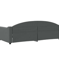 Tagesbett Dunkelgrau 100x200 cm Stoff
