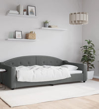 Tagesbett Dunkelgrau 100x200 cm Stoff