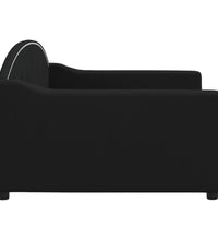 Tagesbett Schwarz 100x200 cm Stoff